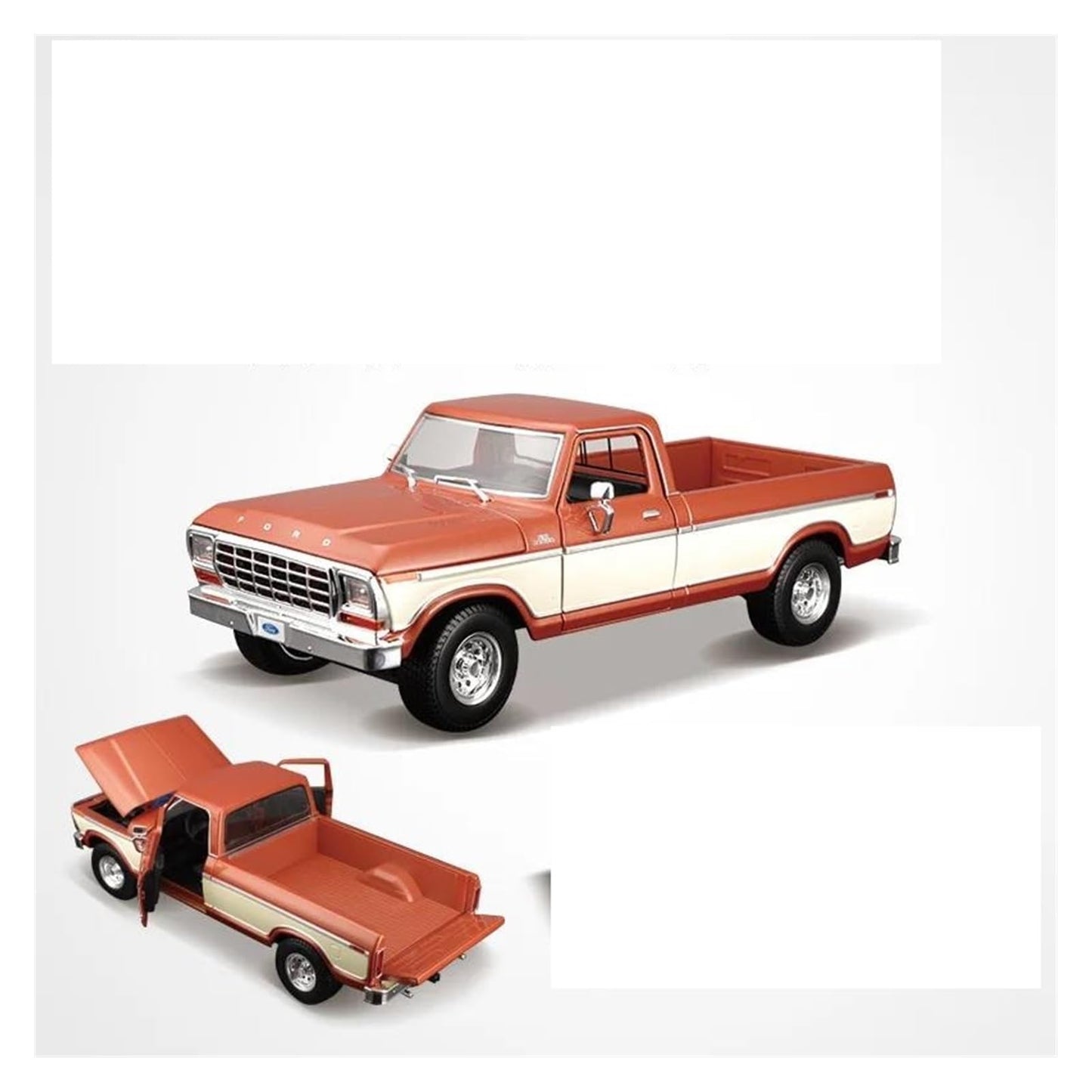 1:18 1979 Ford F-150 Pickup Truck Diecast Model – Classic Ford Pickup Alloy Edition
