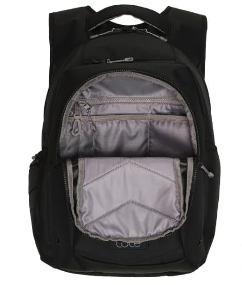 Lole Expandable Backpack with Padded Laptop Sleeve, Bottle Pocket & Emergency Whistle – Made in Vietnam - Black (Black)