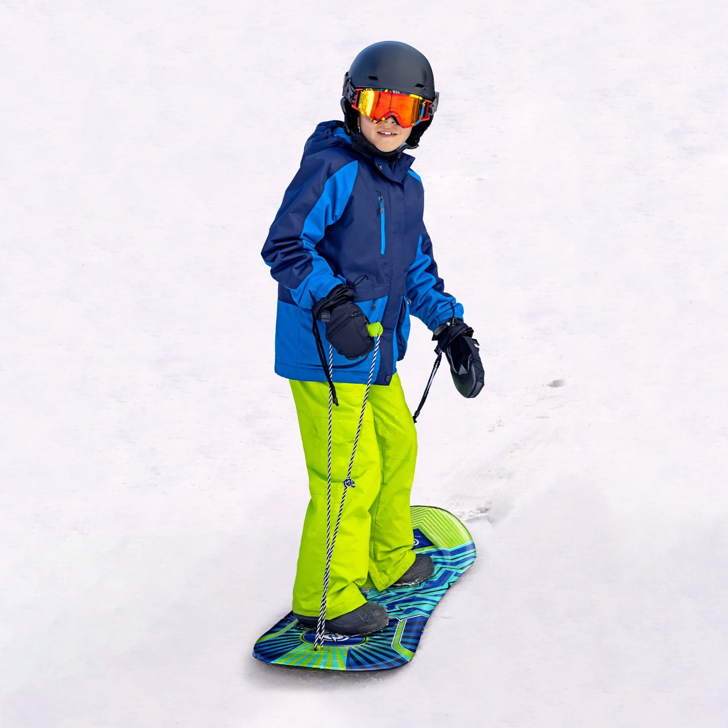 Sno-Storm 48" Snowboard 2PK // Foam Soft Winter Snow Sled for Adults and Kids, Mix (709960)