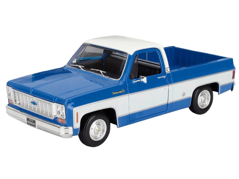 Maisto 1:18 1974 Chevrolet C10 Cheyenne Die-Cast Pickup Model Truck – Blue