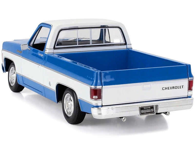 Maisto 1:18 1974 Chevrolet C10 Cheyenne Die-Cast Pickup Model Truck – Blue