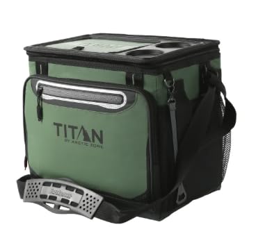 Titan 40‑Can Collapsible Cooler – Leak‑Proof Soft Cooler for Camping, Road Trips & Outdoor Adventures (Green)