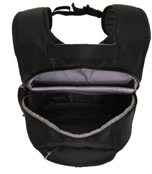 Lole Expandable Backpack with Padded Laptop Sleeve, Bottle Pocket & Emergency Whistle – Made in Vietnam - Black (Black)