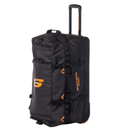 Rolling Sports Duffel Bag with Wheels & Backpack Straps – Water-Resistant Travel Gym Bag with Compartments, Terrain Wheels & Carry Handles for Athletes, Trips & Weekend Getaways