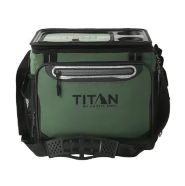Titan 40‑Can Collapsible Cooler – Leak‑Proof Soft Cooler for Camping, Road Trips & Outdoor Adventures (Green)