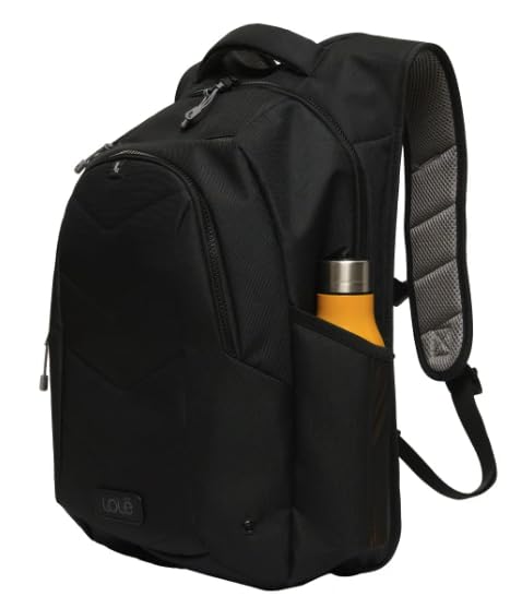 Lole Expandable Backpack with Padded Laptop Sleeve, Bottle Pocket & Emergency Whistle – Made in Vietnam - Black (Black)