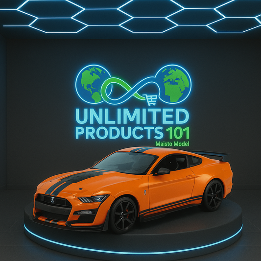 2020 Ford Mustang Shelby GT500 1:18 Die-Cast Model by Maisto – Orange Naranja Special Edition