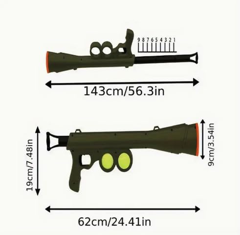Tennis Ball Launcher for Dogs – Manual Pet Tennis Ball Thrower with Shoulder Strap & 2 Tennis Balls – Battery‑Free Interactive Fetch & Training Tool