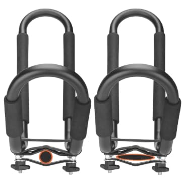 J-Bar Kayak Roof Rack Carrier – Universal Mount with Foam Pads & Tie‑Downs, Holds Up to 75 lb